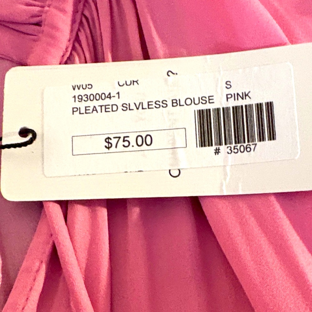 NWT Current Air Women’s Pink Ruffled Collar Blouse - Picture 3 of 7
